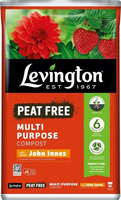 Levington Multi Purpose Peat Free Compost With John Innes - 50L