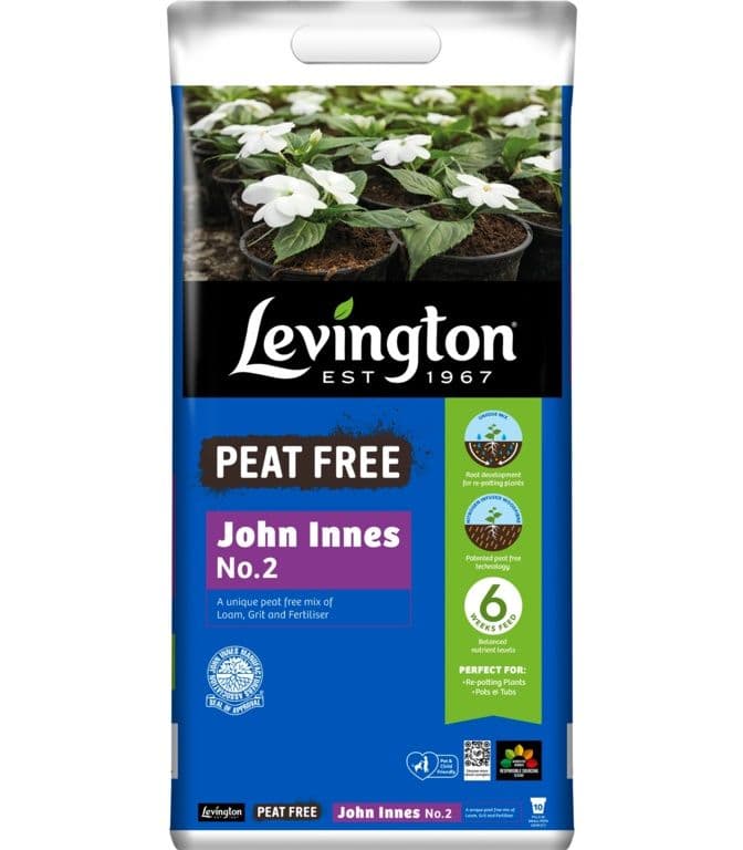 Levington Peat Free John Innes No 2 Compost - 10L