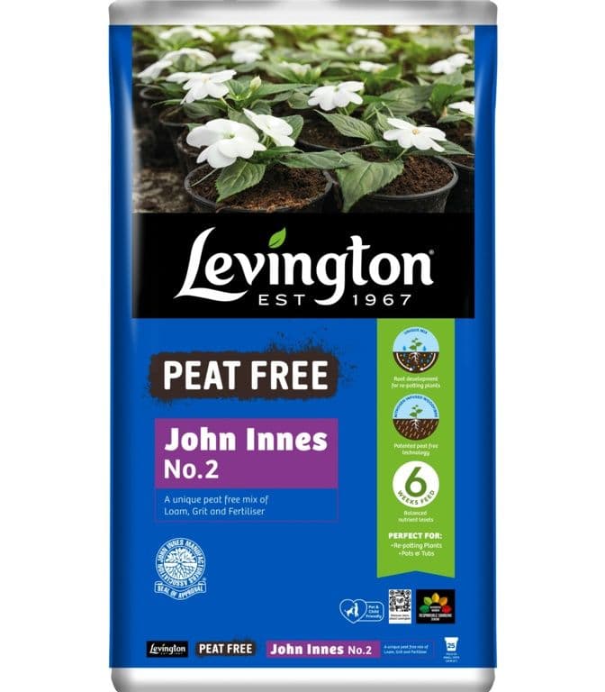 Levington Peat Free John Innes No 2 Compost - 25L