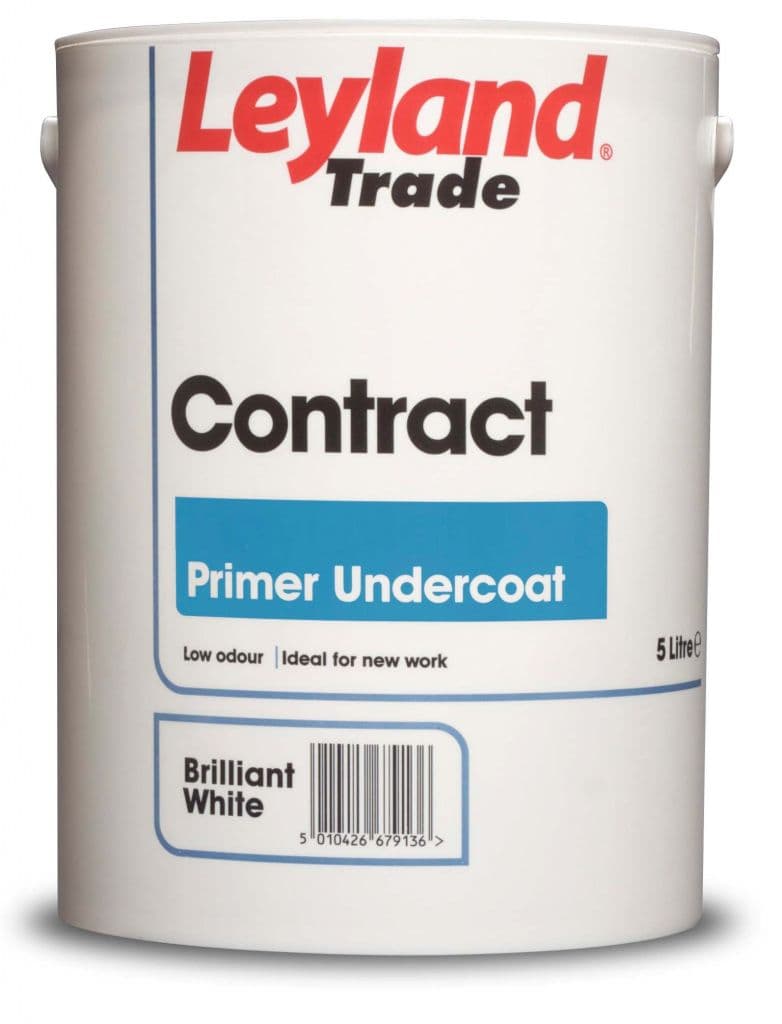 Leyland Trade Contract Acrylic Primer Undercoat - 5L Brilliant White