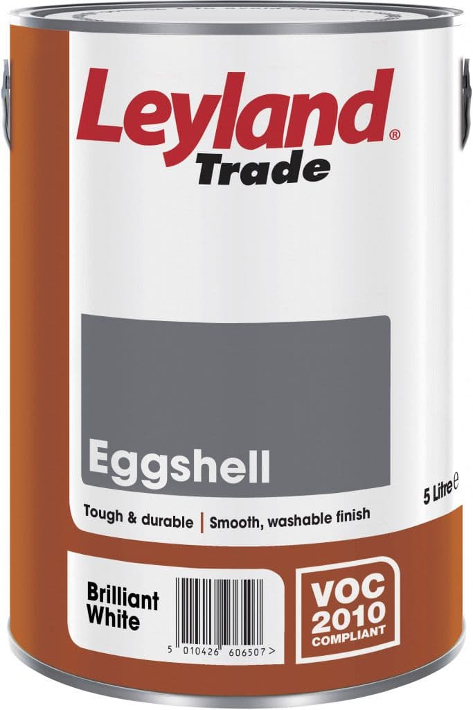 Leyland Trade Eggshell - 5L Brilliant White