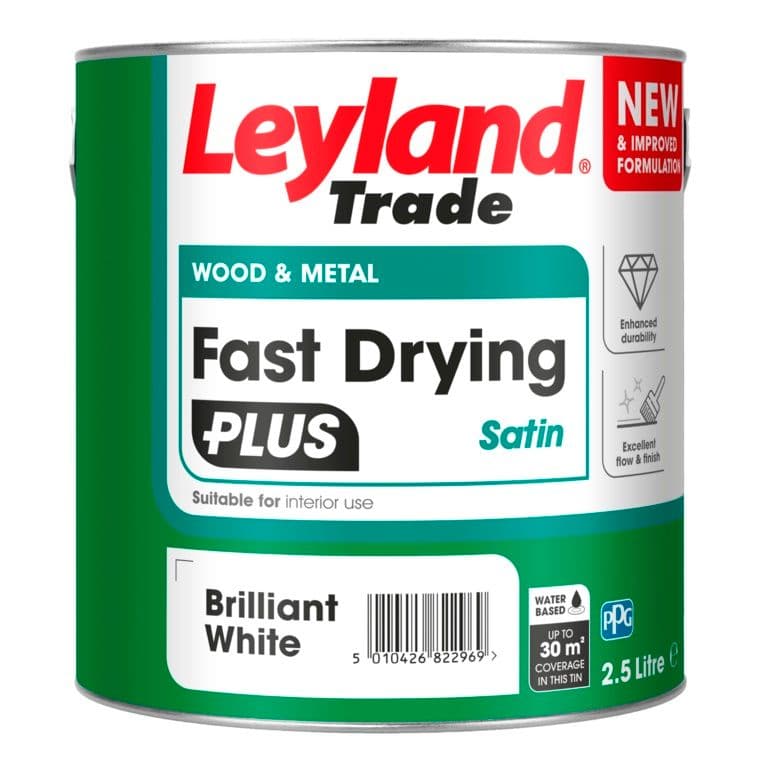 Leyland Trade Fast Drying Plus Satin - 2.5L BW
