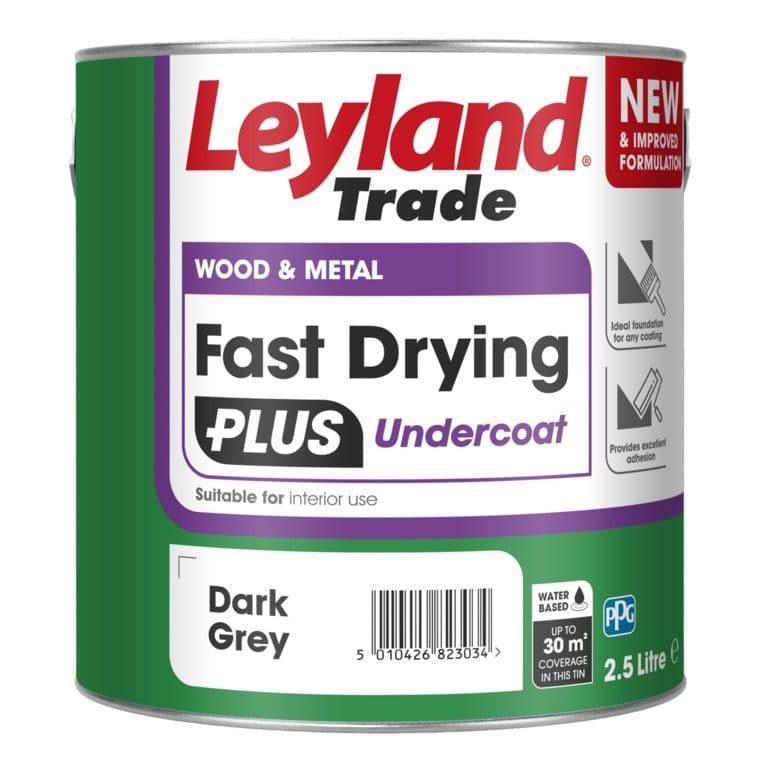 Leyland Trade Fast Drying Plus Undercoat Grey - 2.5L