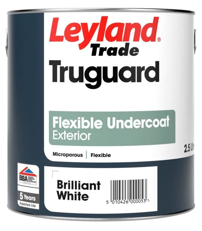 Leyland Trade Flexible Undercoat Exterior 2.5L - Brilliant White