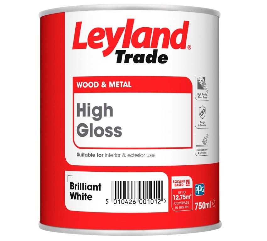 Leyland Trade High Gloss Brilliant White - 750ml