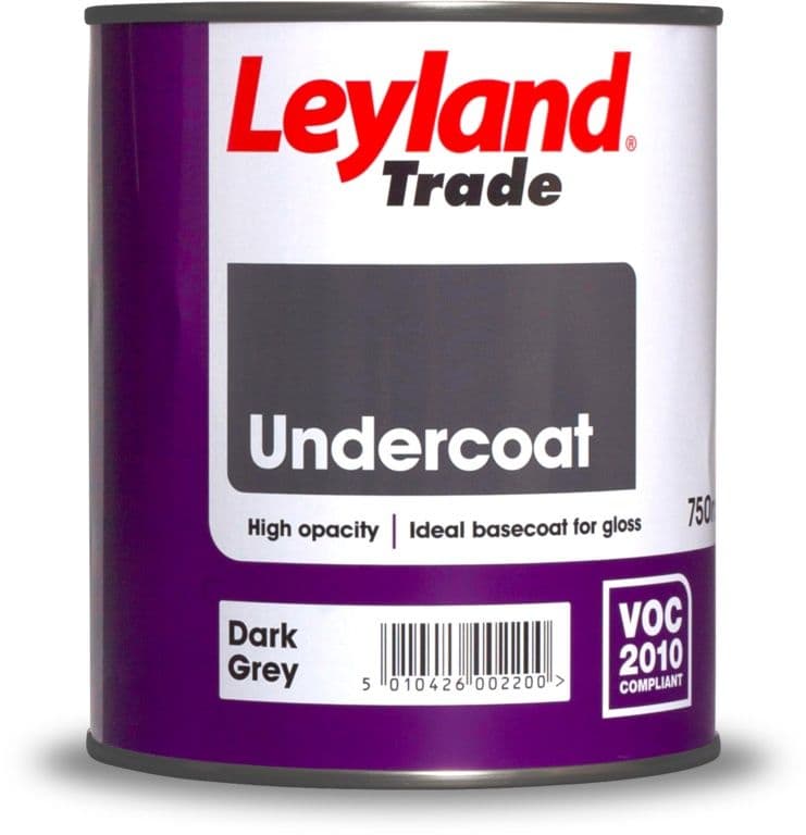 Leyland Trade Undercoat Dark Grey - 750ml