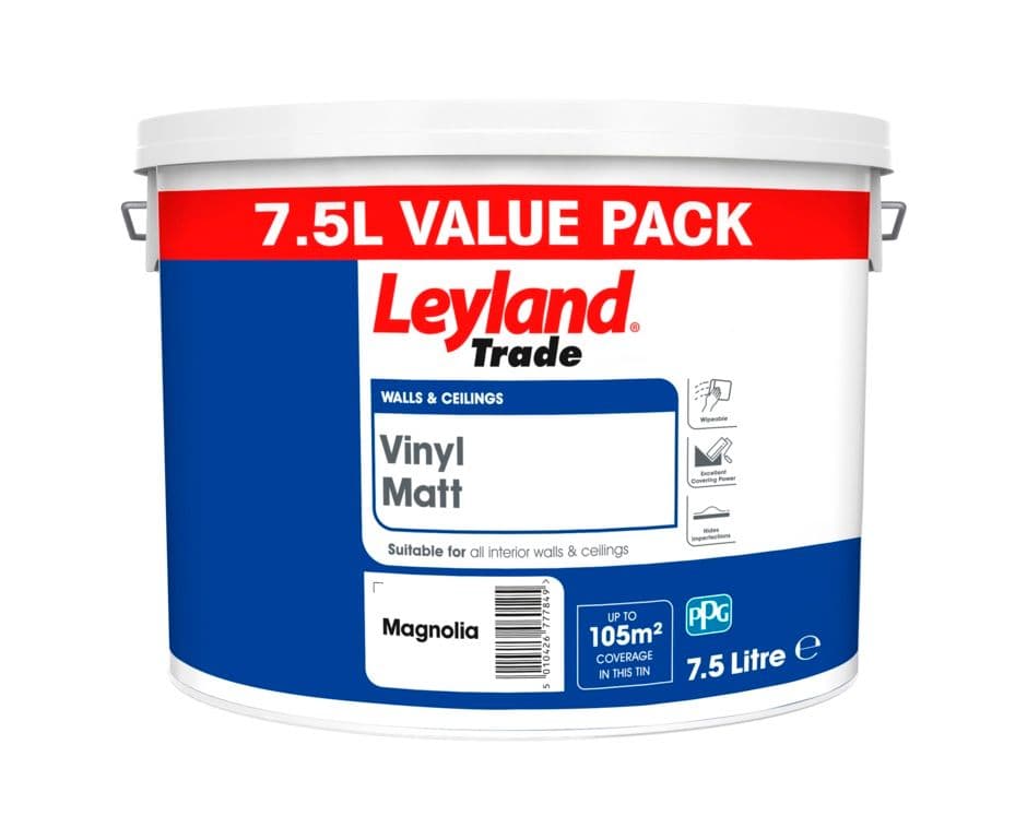 Leyland Trade Vinyl Matt 7.5L - Magnolia