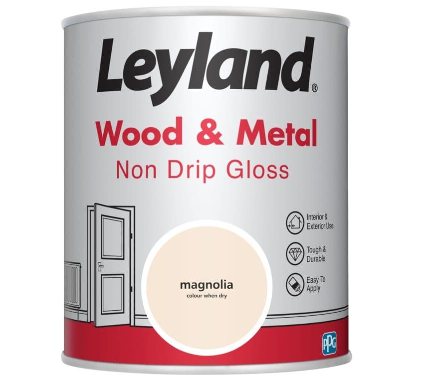 Leyland Wood & Metal Non Drip Gloss 750ml - Magnolia