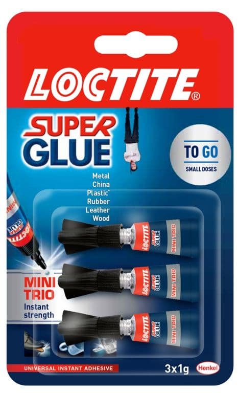Loctite Mini Trio Super Glue - 3 x 1g