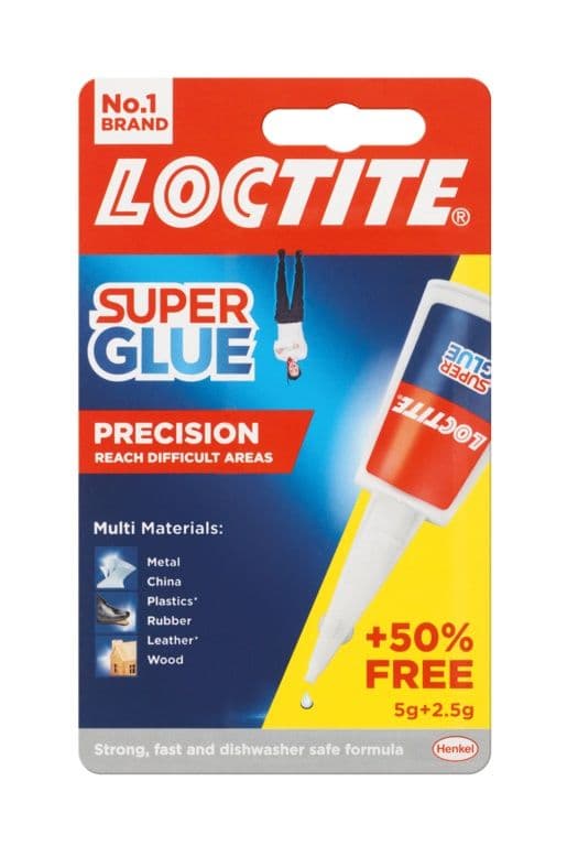 Loctite Super Glue Precision - 5g Plus 50% Free