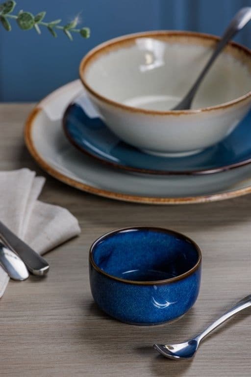 Mason Cash Reactive Blue Ramekin - 9x5cm