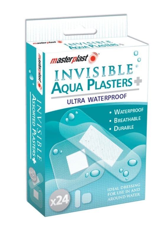 Masterplast Invisible Aqua Plasters - Pack 24