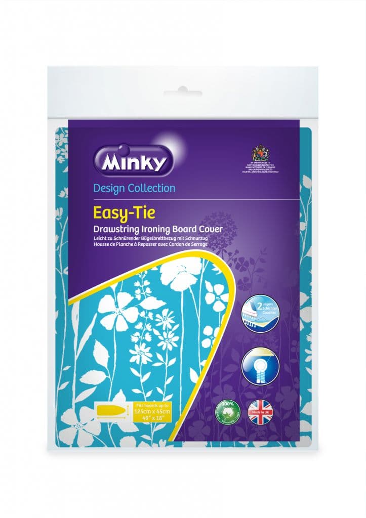 Minky Drawstring (Easytie) Ironing Board Cover - 125 x 45cm