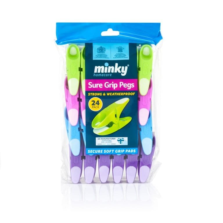 Minky Sure Grip Pegs - Pack 24