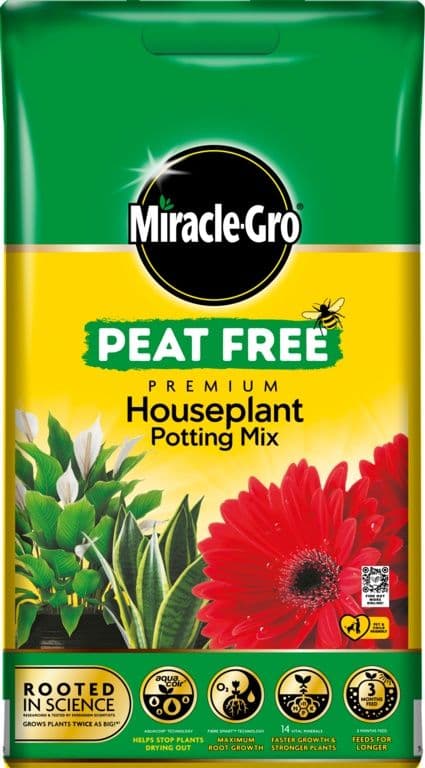 Miracle-Gro® Houseplant Potting Mix Peat Free Compost - 10L