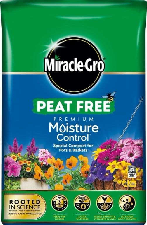 Miracle-Gro® Moisture Control Peat Free Compost - 40L