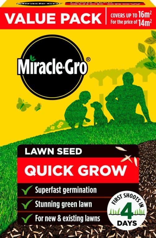Miracle-Gro® Quick Grow Lawn Seed - 16m2 Value Pack