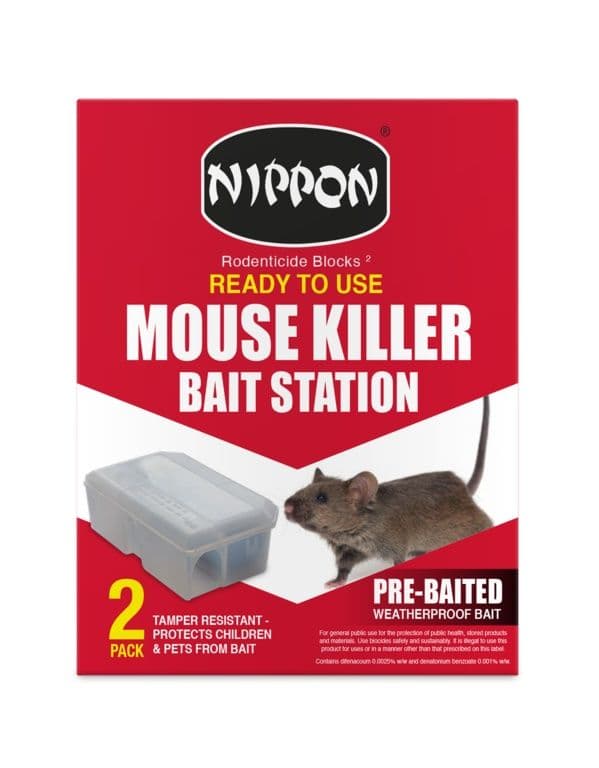 Nippon Ready To Use Mouse Killer Station - Pack 2