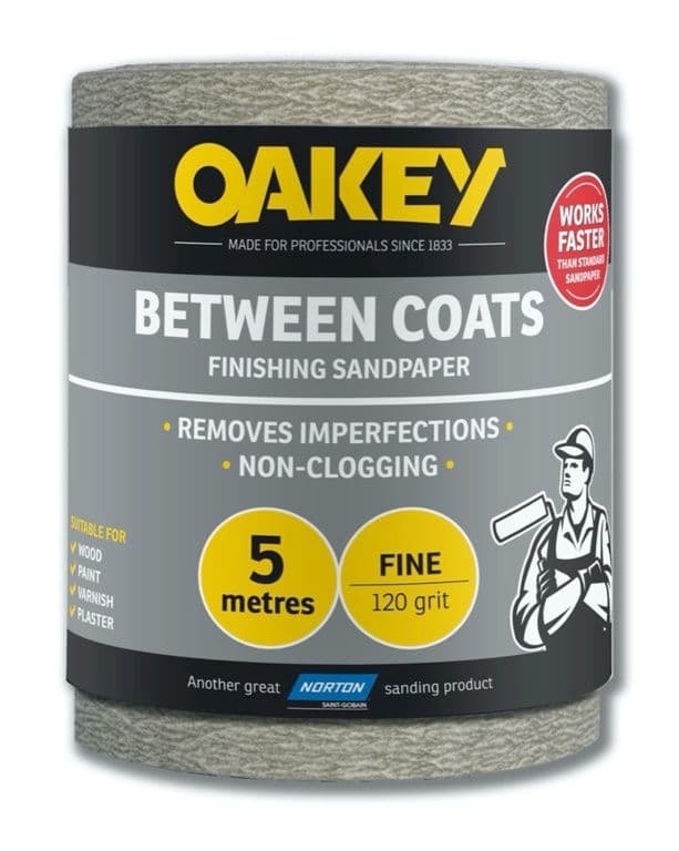 Norton Oakey Between Coats Rolls - 5m x 115mm - 120g