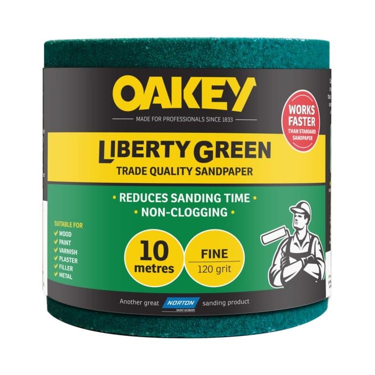 Norton Oakey Liberty Green Rolls - 10m x 115mm - 120 Grade
