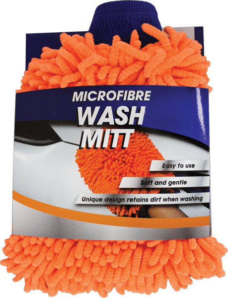 Nova Orange Chenile Noodle Wash Mitt