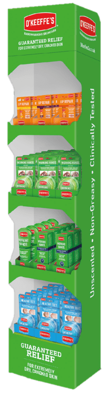 O'Keeffe's Hardwearing Skincare FSDU