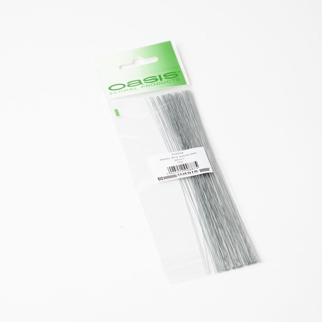 Oasis Hobby Wire - Galvanised Wire - 7" x 30 Gauge x 15g