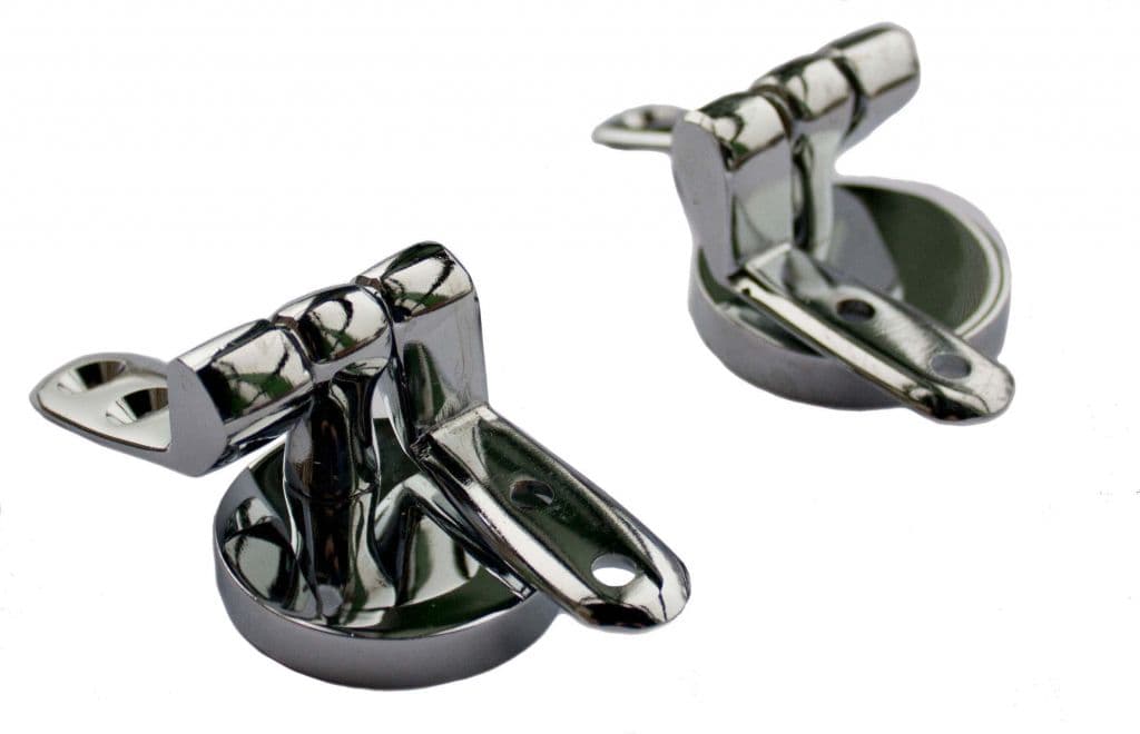 Oracstar Toilet Seat Hinges - Wooden - Chrome Plated