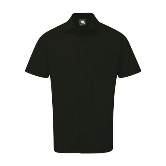 Orn Mens Black Short Sleeved Shirt - 16.5