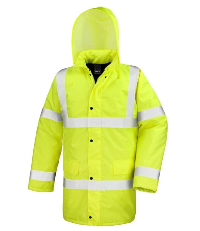 Pencarrie Hi-Vis Yellow Long Jacket - L