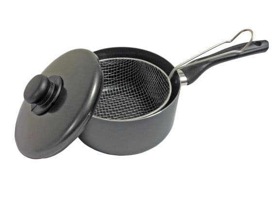 Pendeford The Chef's Choice Polished Chip Pan & Lid - 20cm