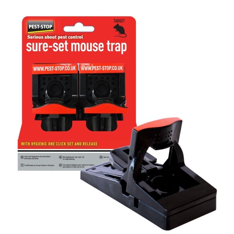 Pest-Stop Sure Set Plastic Mouse Traps - Twin Pack