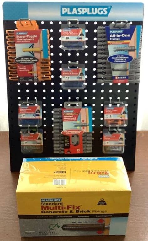 Plasplugs Wall Fixings Stand
