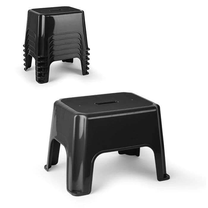 Plasticforte Eco Step Stool - Black 40 x 30 x 28cm