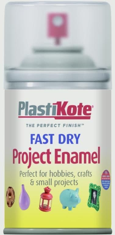 PlastiKote Fast Dry Enamel Aerosol Paint - Clear - 100ml