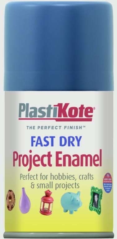 PlastiKote Fast Dry Enamel Aerosol Paint - Harbour Blue - 100ml