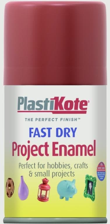PlastiKote Fast Dry Enamel Aerosol Paint - Insignia Red - 100ml