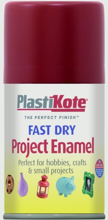 PlastiKote Fast Dry Enamel Aerosol Paint - Metallic Red - 100ml