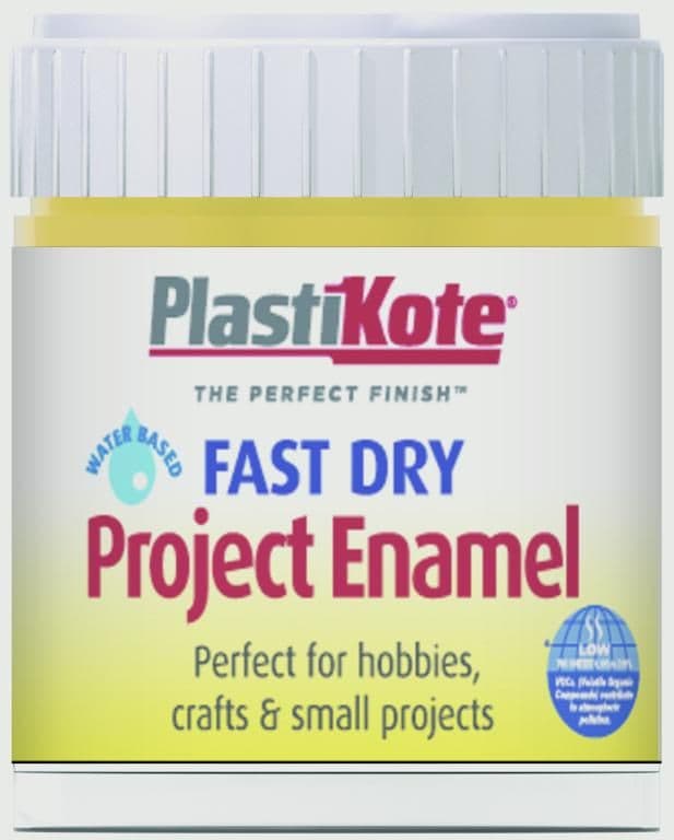 PlastiKote Fast Dry Enamel Brush On - Buttercup Yellow - 59ml Bottle