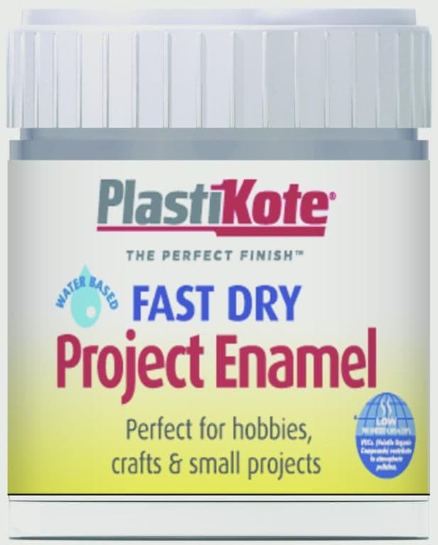 PlastiKote Fast Dry Enamel Brush On - Pewter - 59ml Bottle