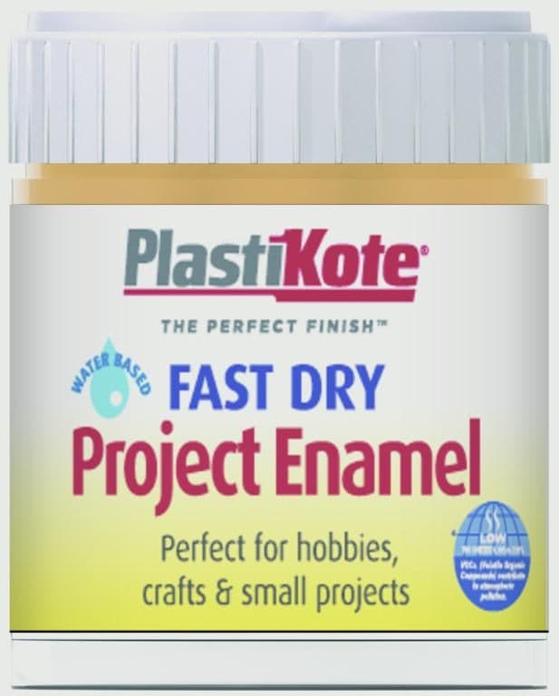 PlastiKote Fast Dry Enamel Brush On - Sunshine Yellow - 59ml Bottle