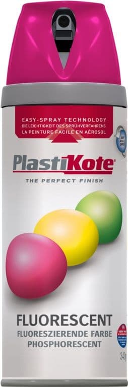 PlastiKote Fluorescent Spray Paint - Pink - 400ml