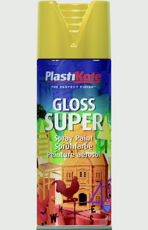 PlastiKote Gloss Super 400ml Aerosol - Yellow