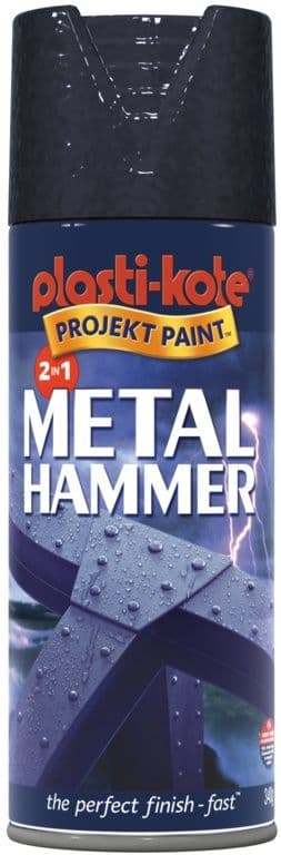 PlastiKote Metal Hammer 400ml - Black