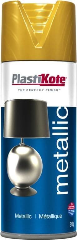 PlastiKote Metallic Paint Aerosol - 400ml Gold