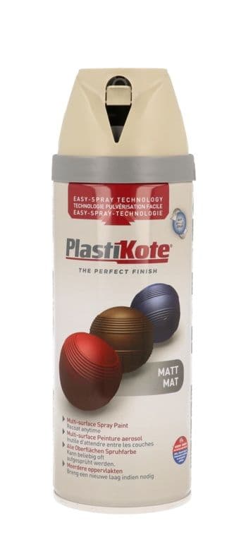 PlastiKote Twist & Spray Paint 400ml - French Grey Matt
