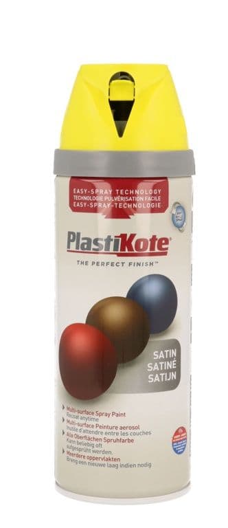 PlastiKote Twist & Spray Paint 400ml - Lime Green Satin