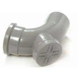 Polypipe Access Bend 92 1/2 Degrees - 4"/110mm Black