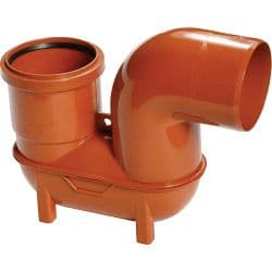 Polypipe Lowback 'P' Trap (Spigot Outlet/Socket Inlet) - 4"/110mm