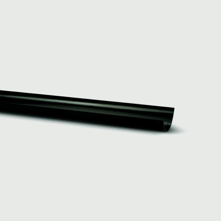 Polypipe Mini H/R Gutter Black - 75mm x 2m
